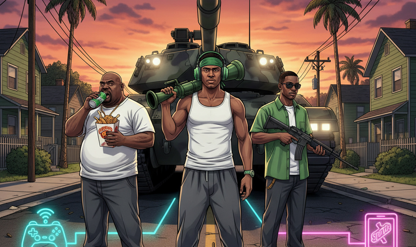 کدهای تقلب جی تی ای سن آندریاس در موبایل