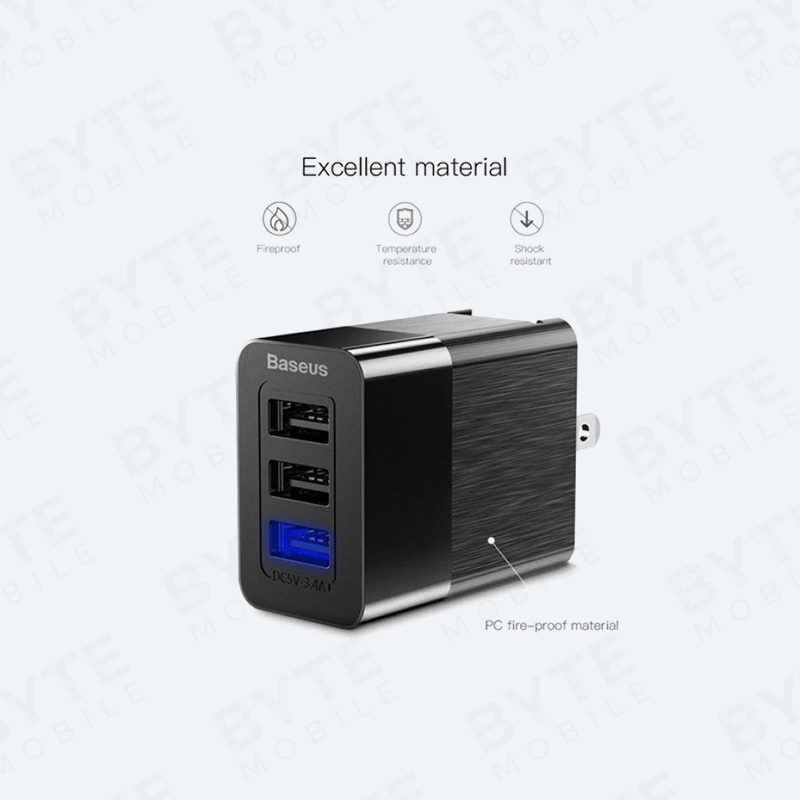 شارژر دیواری 3 پورت بیسوس Baseus Duke Universal Travel Charger