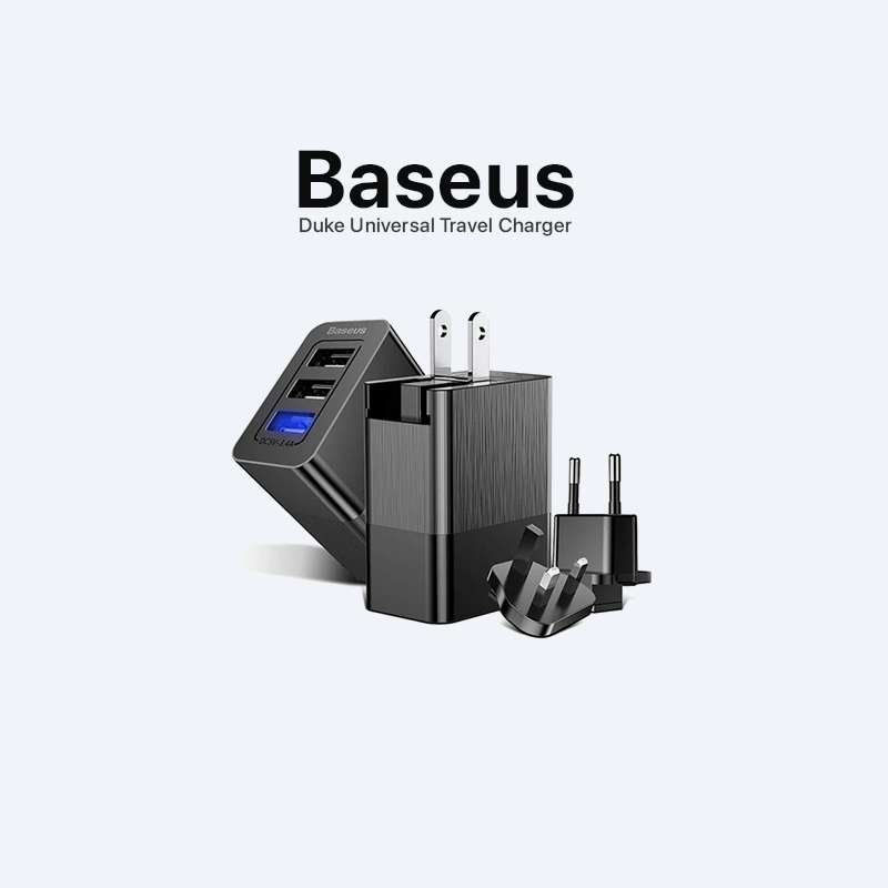 شارژر دیواری 3 پورت بیسوس Baseus Duke Universal Travel Charger