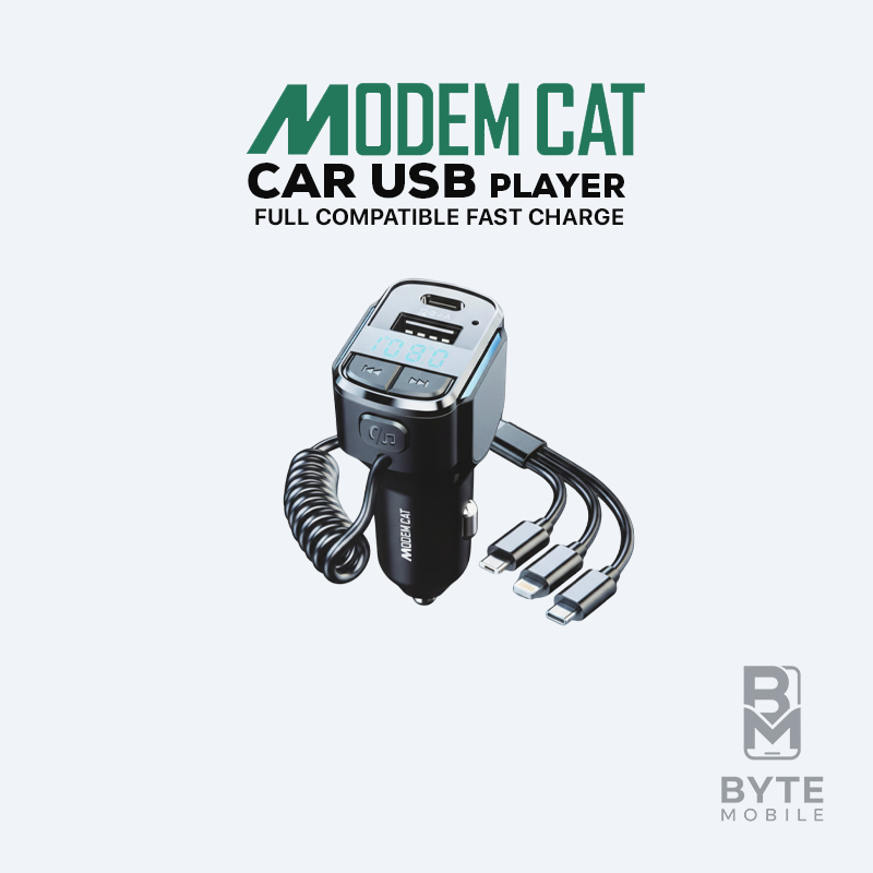 شارژر فندکی و پلیر خودرو مودم کت modemcat MCC-010