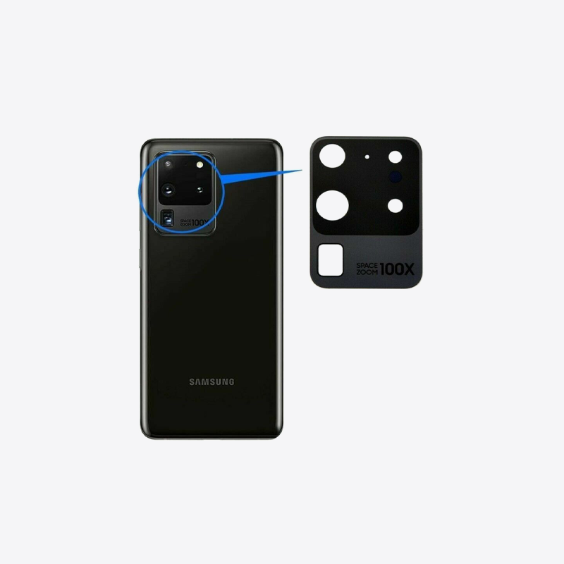 شیشه لنز اورجینال دوربین سامسونگ S20 Ultra