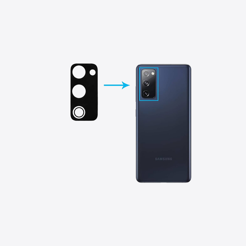 شیشه لنز اورجینال دوربین سامسونگ S20 fe