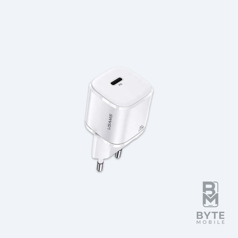 آداپتور شارژ 20 وات usams t36 (سفید)